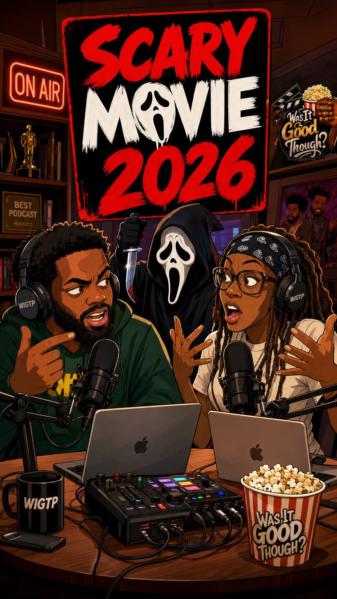 WasItGoodThoPod's tweet photo. Episode 209 Scary Movie
OUT NOW ‼️‼️‼️‼️‼️ #scarymovie

https://t.co/RXlFPOECdN

Now streaming everywhere you listen to podcast
Full visuals are available on YouTube - > WasItGoodThoughPodcast https://t.co/EjHe8Bgakx