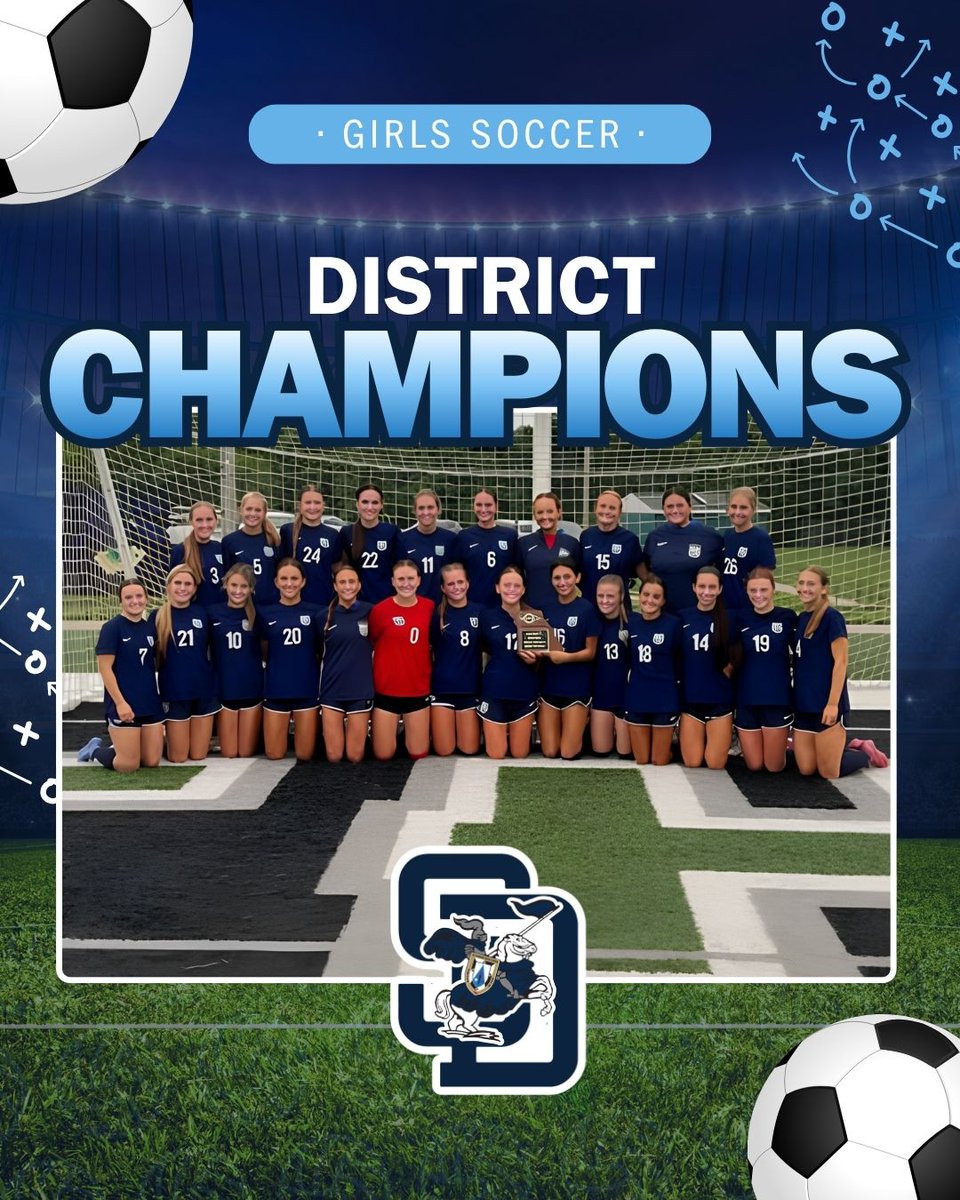 StDominicHS's tweet photo. Now that the dust has settled on the spring season, huge shoutout to our Crusader Girls Soccer Team! Congrats on bringing home another District Championship! Great work to our seniors for their leadership and to the entire squad for making us proud both on and off the pitch! https://t.co/VapN8hIJuM