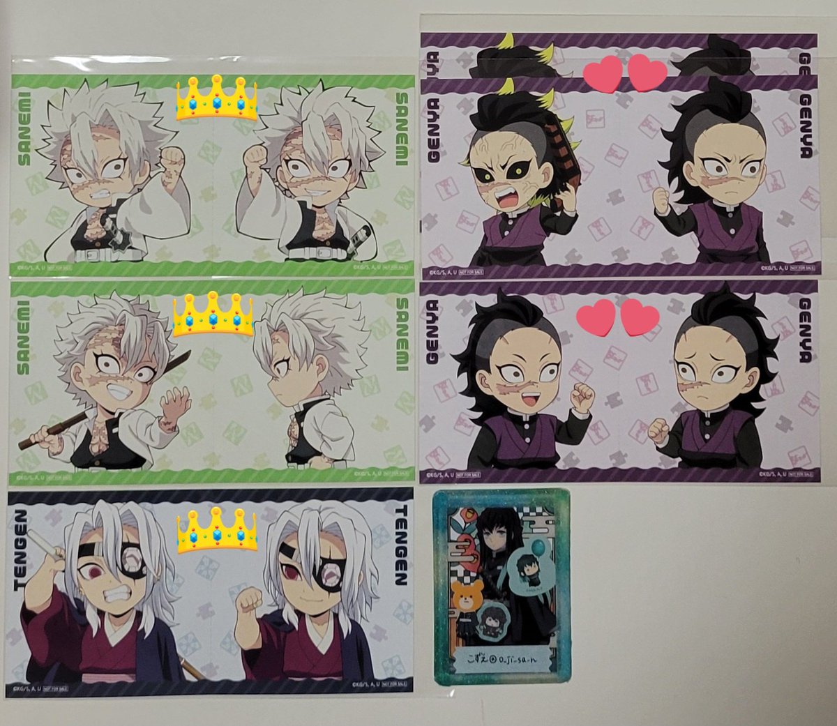 o_ji_sa_n's tweet photo. 【交換･譲渡】
鬼滅の刃 ufotable 繋がるカード

譲)
立志→実弥 真菰
刀鍛冶→玄弥 禰豆子 無惨(俊國)
柱稽古→実弥 宇髄 玄弥 あまね 雛鶴
求)
無一郎 有一郎 玉壺 小鉄
画像4記載額

条件は画像4をご確認ください。

初回の方はプロカ必読。検索からも気軽に、お声がけお願いいたします。 https://t.co/nOtCYv7ZBX