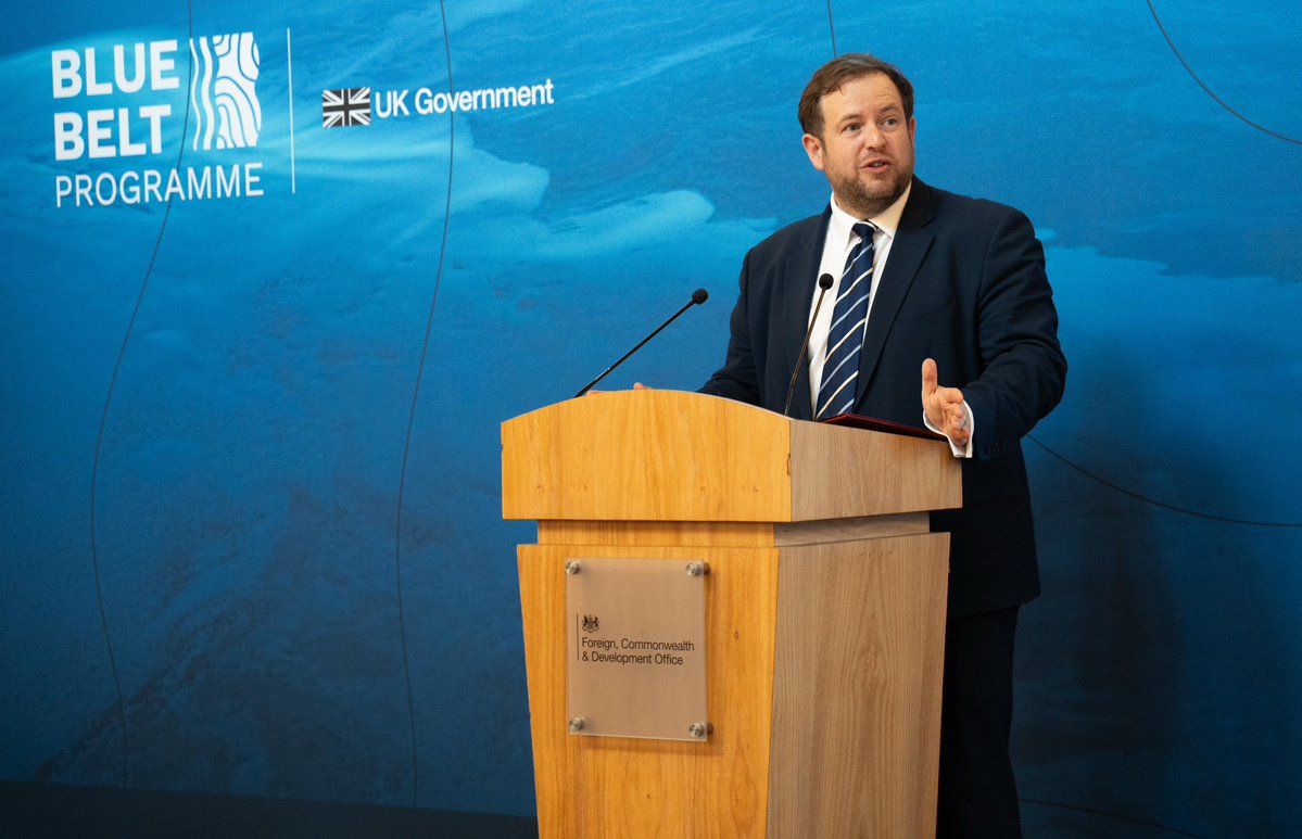 SDoughtyMP's tweet photo. The UK’s Blue Belt @ukgovbluebelt programme is a real success story &amp; partnership with our Overseas Territories we can truly be proud of - one that now includes Montserrat! 🇲🇸 

Ten years since it began, more than 4 million sq km of ocean are now protected or sustainably managed. https://t.co/r3ZHYSk4b0