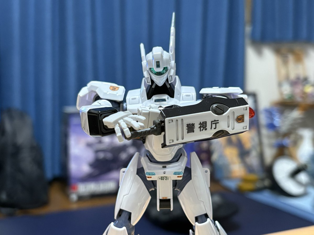 PLAChilica's tweet photo. 機動警察パトレイバーEZY
1/48RGイングラムPlus
スミ入れだけで完成です。
#パトレイバー https://t.co/eeY7bAorcX