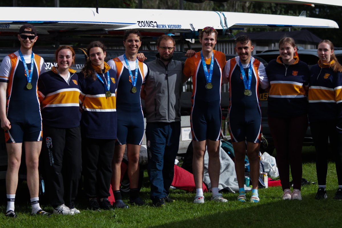 team_sunderland's tweet photo. Congratulations to Team Sunderland Rowing who picked up a Gold in the Men's Coxed Quad and a Silver in the Men's Doubles at last weekend's Scottish Rowing Championships 🥇🥈 

Well done to all the members that competed 👏 

Read the full report here: https://t.co/VyjLlXZMAt https://t.co/smsVT2wAus