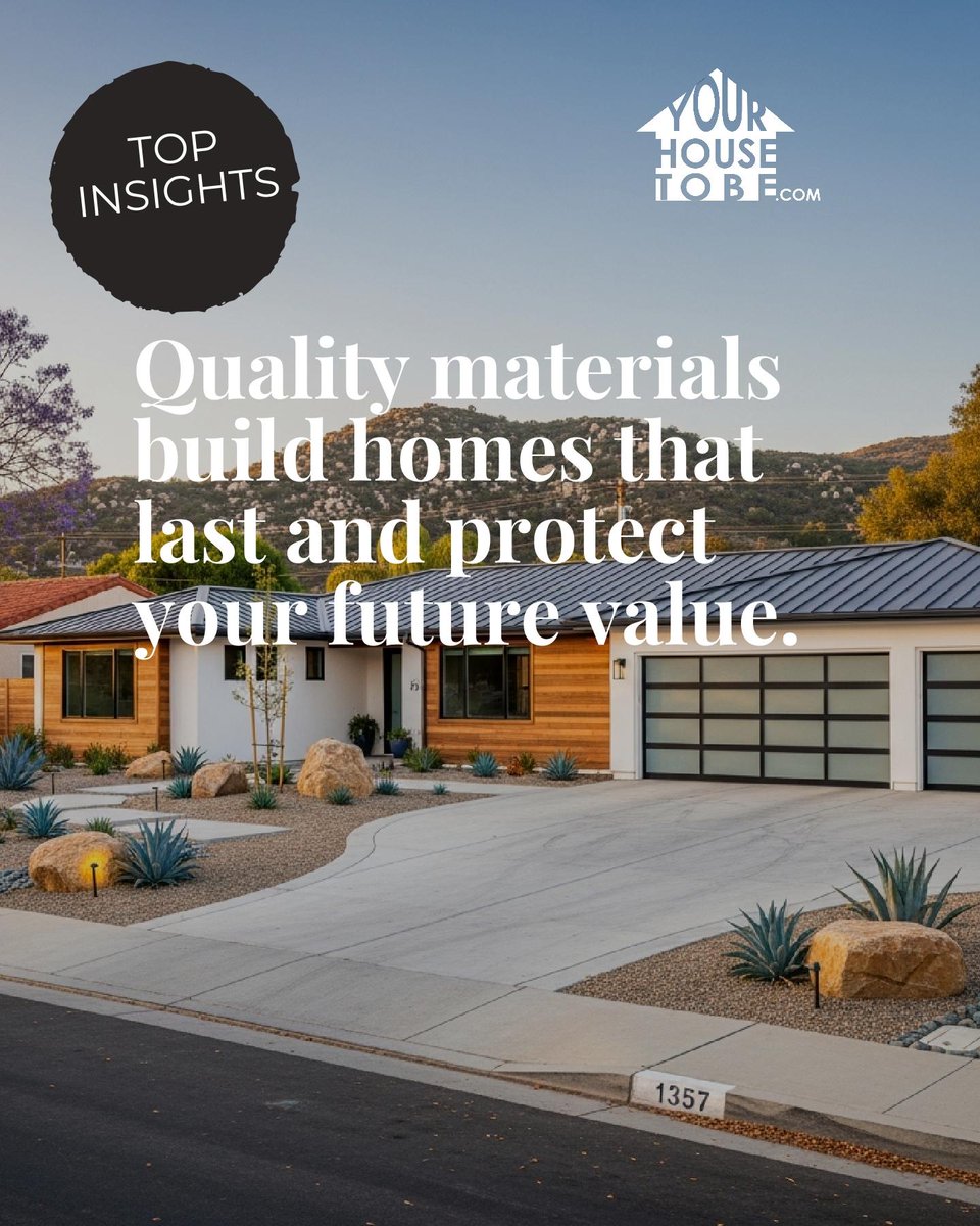 yourhousetobe's tweet photo. Quality materials are what make a home truly last, smart choices in construction show up in peace of mind and future value. 🏡 What’s your favorite sign of solid design when house hunting? https://t.co/V6fkJcxvHe