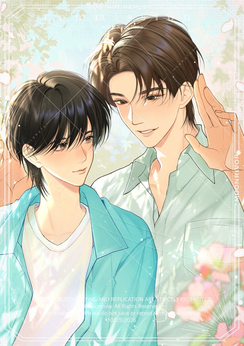 moonrivor's tweet photo. 🔆commission—novel cover [Don’t touch me!: รักนี้ ห้ามจับ!]
Author: Kuro_Hime

รักโทนสีที่ใช้ในงานนี้มากๆเลยค่ะ ถาดสีตอนวาดรูปนี้สวยมากๆ🥺🩵

—ขอบคุณสำหรับการสนับสนุนค่ะ!🌼

#commissionTH #ปกนิยาย #moonrivorArt https://t.co/VhClOg2SOE