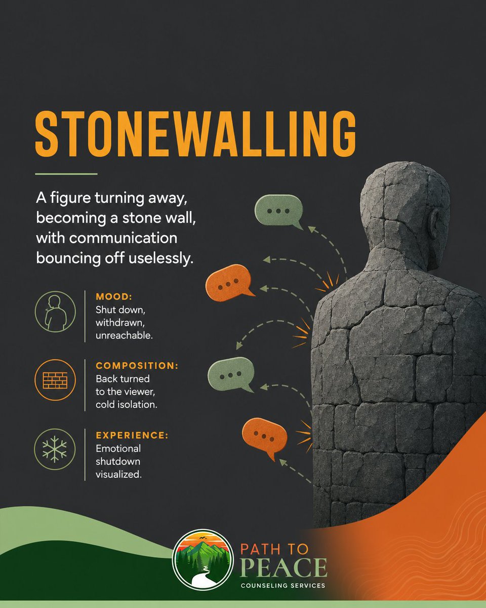 Path2PeaceCS's tweet photo. Dr. John Gottman's research named four specific patterns that quietly predict relationship breakdown: Criticism, Contempt, Defensiveness, and Stonewalling. Most couples are living with at least one. Very few can name it. https://t.co/DoNMeYDure
