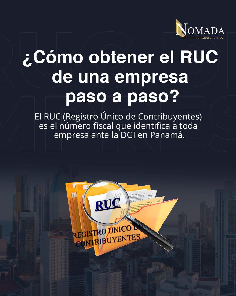nomadalaw's tweet photo. ¿Cómo obtener el RUC de una empresa? https://t.co/yjcNhQlVgG