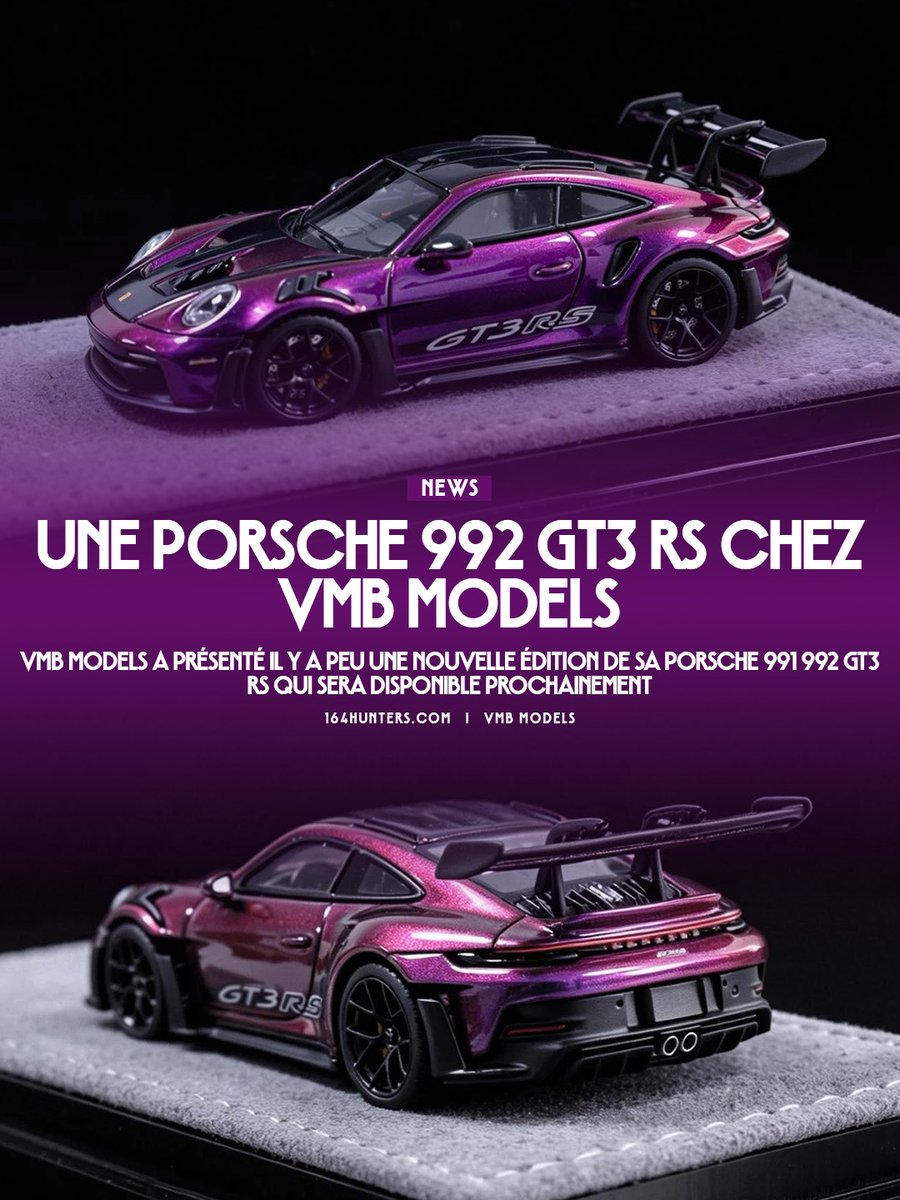 164hunters's tweet photo. 🇫🇷 Une Porsche 992 GT3 RS chez VMB Models
🇯🇵 VMB モデルのポルシェ 992 GT3 RS
🇺🇸 A Porsche 992 GT3 RS from VMB Models
---
@huaermodellinda  #VMBModels #Porsche
▶ Lien en commentaire
▶ Retrouvez l'article sur le site https://t.co/LZrlAft6Br