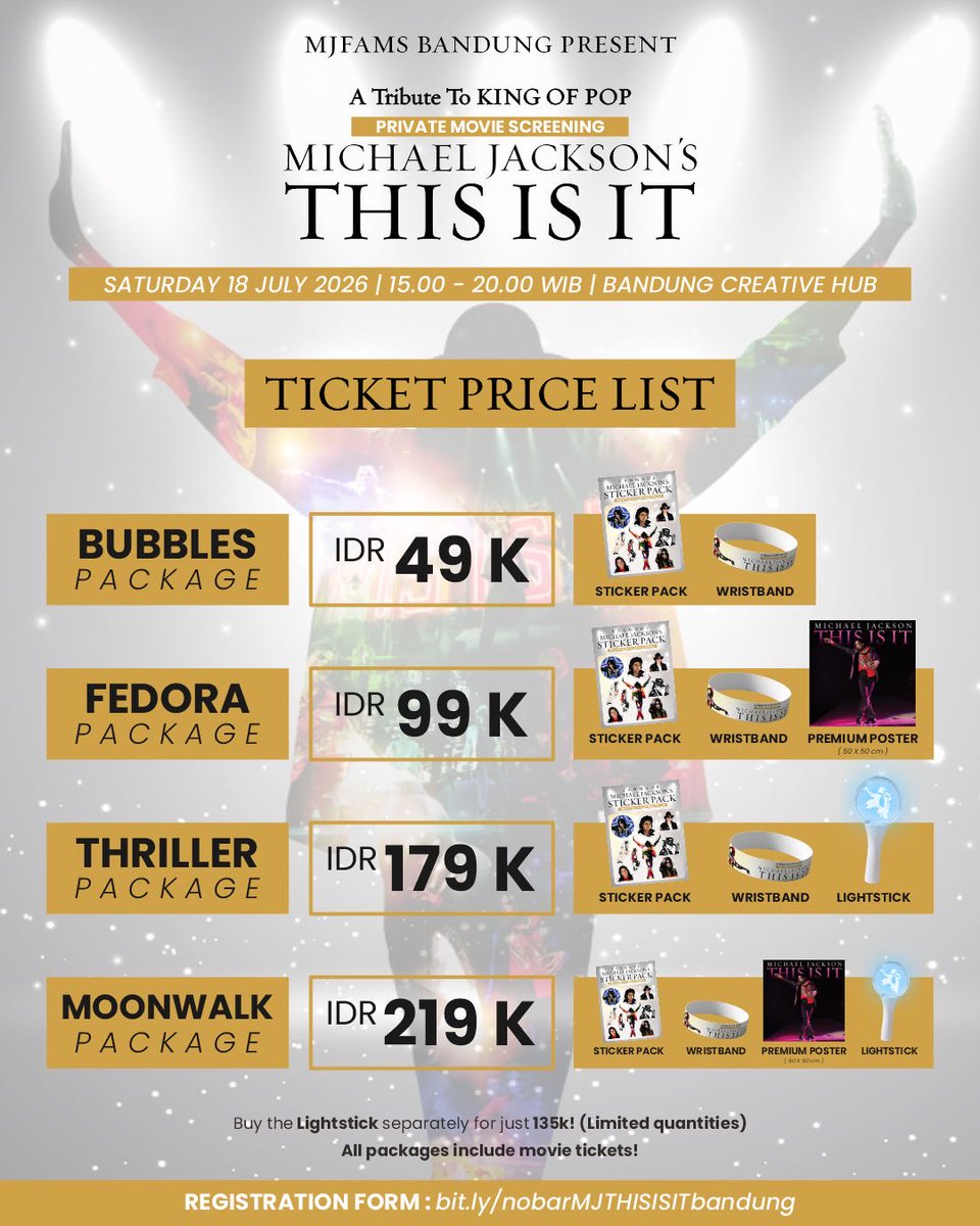 syrefa_'s tweet photo. Nobar This Is It yuk di Bandung, daftar di https://t.co/g3zhoXrBym https://t.co/lSsR50pqPF