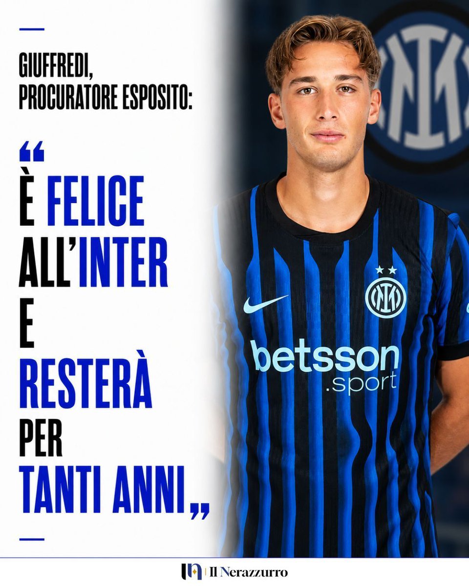 _ilnerazzurro's tweet photo. La risposta è arrivata - e non lascia spazio a interpretazioni. Mentre la Premier League mandava i propri scout a seguire Francesco Pio Esposito nelle amichevoli della Nazionale, il procuratore del giovane attaccante dell'Inter ha deciso di mettere subito le cose in chiaro. https://t.co/4B0JJnUuSD