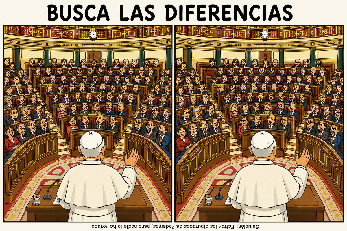 eldebate_com's tweet photo. 👀 'El Papa en el Congreso', el reto que propone hoy @edwards_vinetas https://t.co/LfJHzvkwSx