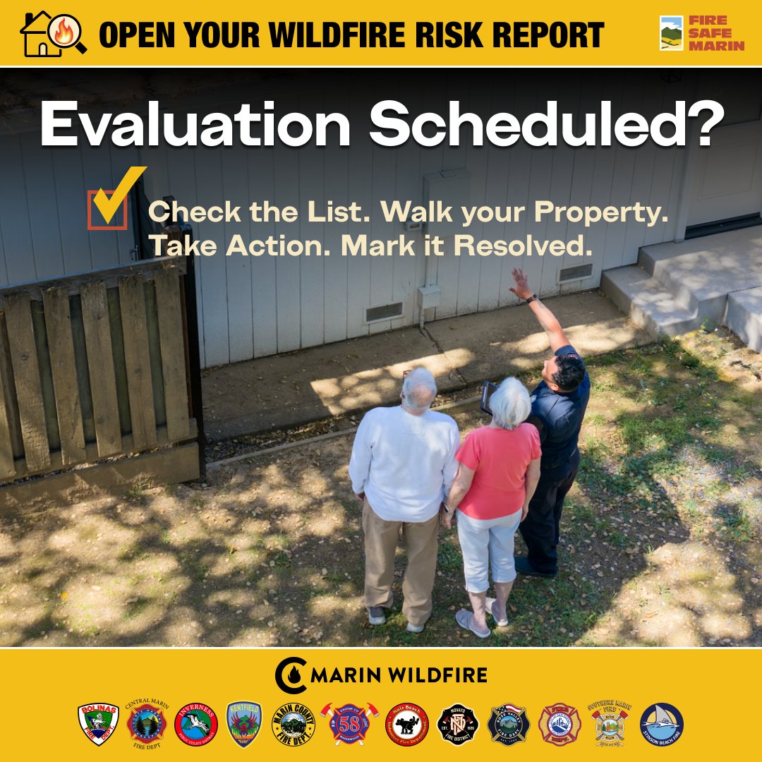 firesafemarin's tweet photo. Use the checklist before your Wildfire Risk Home Evaluation to take action early! A walk around your property helps get a head start on addressing dry vegetation, ladder fuels beneath trees and combustible items within 5 feet of your home.
https://t.co/6ogLW901vC
#OpenYourReport https://t.co/CFyx8K13oA