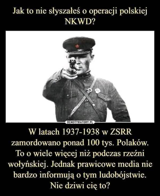 yurek991's tweet photo. @PaniNaSzpilkach A o morderstwach NKWD to taka cisza jak na pogrzebie organisty. https://t.co/2KkmhOlgdt