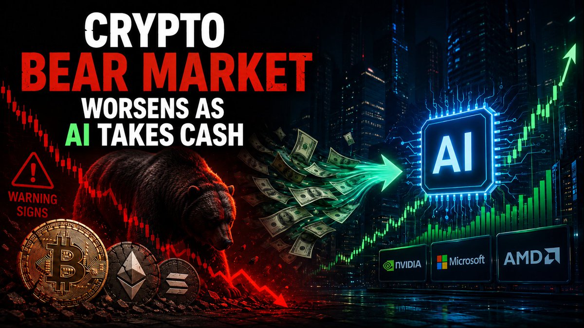 TheCryptoFire_'s tweet photo. 🚨 Crypto pressure is rising.

This weakness is not from one headline.

ETF flows are cooling.
Fed uncertainty is near.
Oil risk is back.
AI stocks are pulling attention.
Altcoin liquidity is thinning.

In weak markets, liquidity matters more than hype.

Don’t guess the bottom.

Read more: https://t.co/OFqAbRo1Ja

#Crypto #Bitcoin #BTC #Altcoins #CryptoMarket