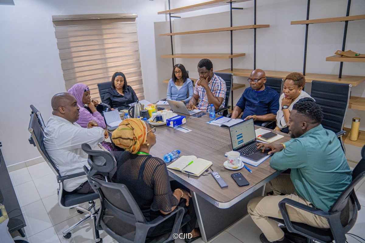 CJIDAfrica's tweet photo. Yesterday, we hosted delegates from the National Human Rights Commission (@NhrcNigeria) at our Abuja office for an engagement on advancing press freedom, human rights, and the protection of journalists.

Discussions focused on shared objectives in strengthening coordination on the documentation and reporting of press freedom violations, improving safe and accessible mechanisms for journalists to report violations, and deepening public awareness on safeguarding civic space and democratic freedoms.

We look forward to doing work with our partners at @NhrcNigeria as we collectively advance efforts to safeguard press freedom, uphold human rights, and strengthen democracy in West Africa.

#PressFreedom #HumanRights