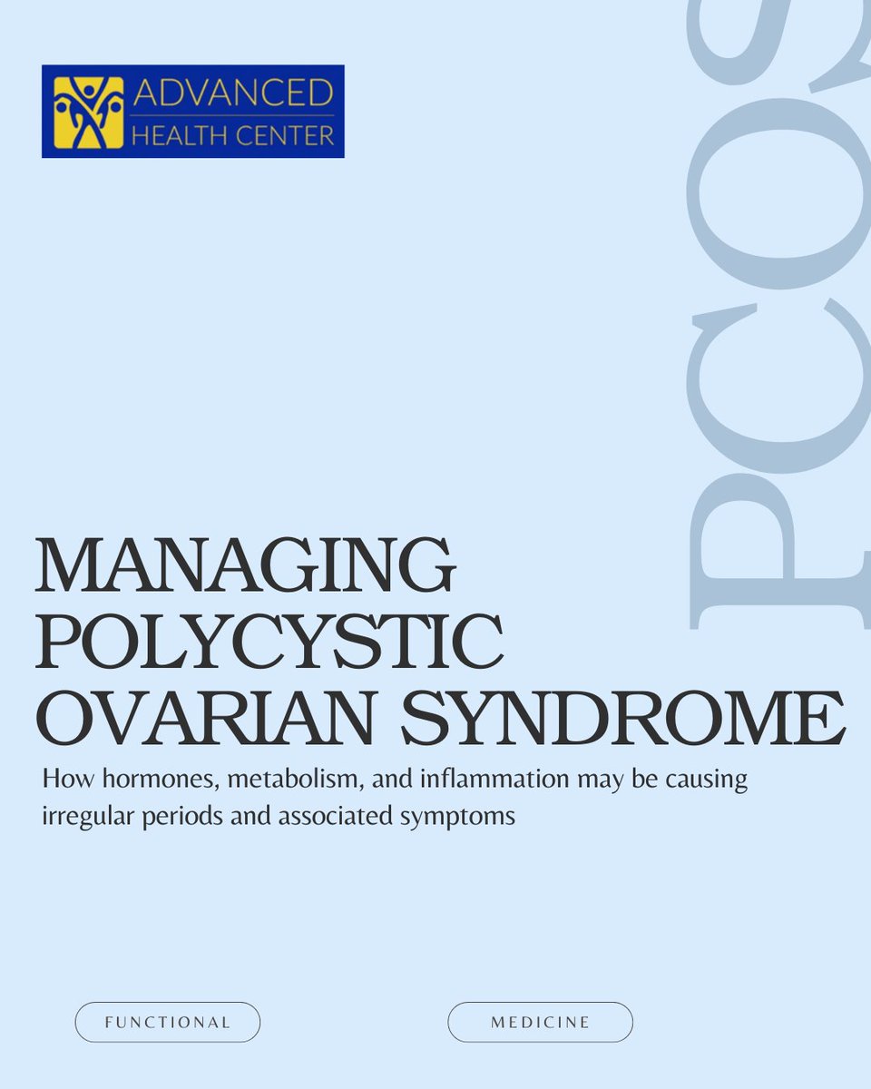 drbriancoyle's tweet photo. Managing PCOS involves looking at how hormones, metabolism, and inflammation may contribute to symptoms like irregular periods and other health concerns. Functional medicine focuses on identifying underlying factors that may affect overall balance and well-being. 🌿 https://t.co/raVLaN4uiK
