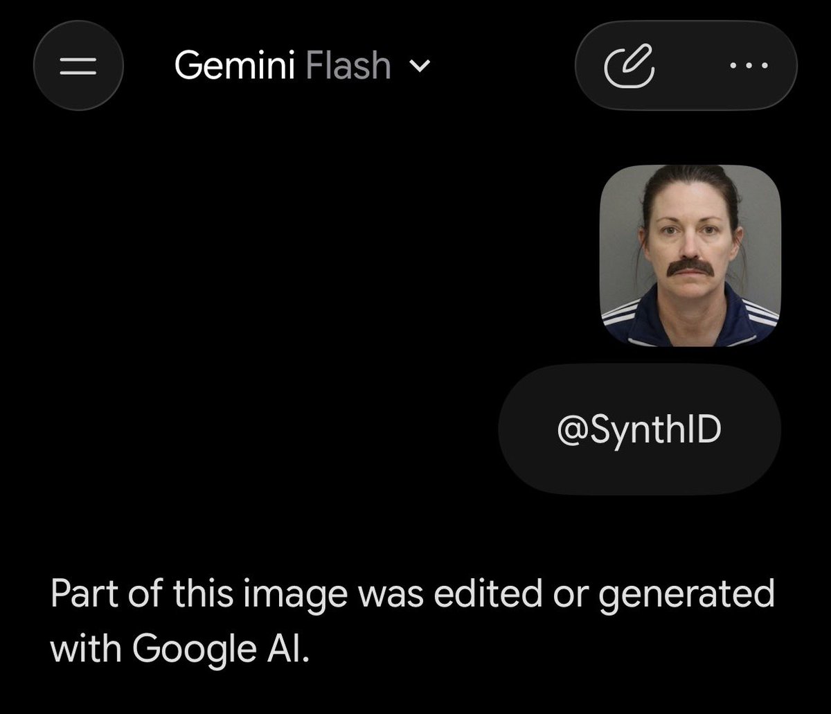 RobS____'s tweet photo. @xasm668 @isthisai @Theveripost Watermarked with SynthID. https://t.co/6ObYu8lJF6