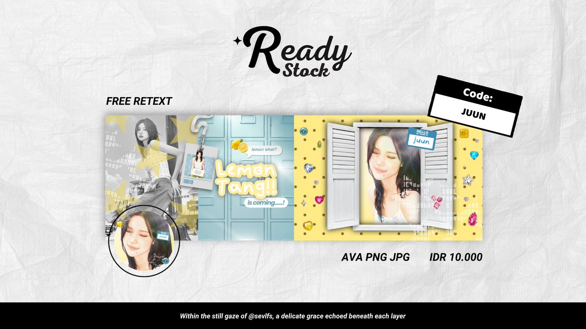 sevlfs's tweet photo. interaction is always appreciated, makasii🤍 

aku membawa layout ready stock all member H2H dari katalog baru aku bernama "BUTTERCUP" yang bisa ditake ke dm/tele aku sekarang! payment by QRIS yaaa ^^   

anyway aku juga open by request ya!        

#zonauang #zonajajan #bealanja https://t.co/6WlMJsP09J