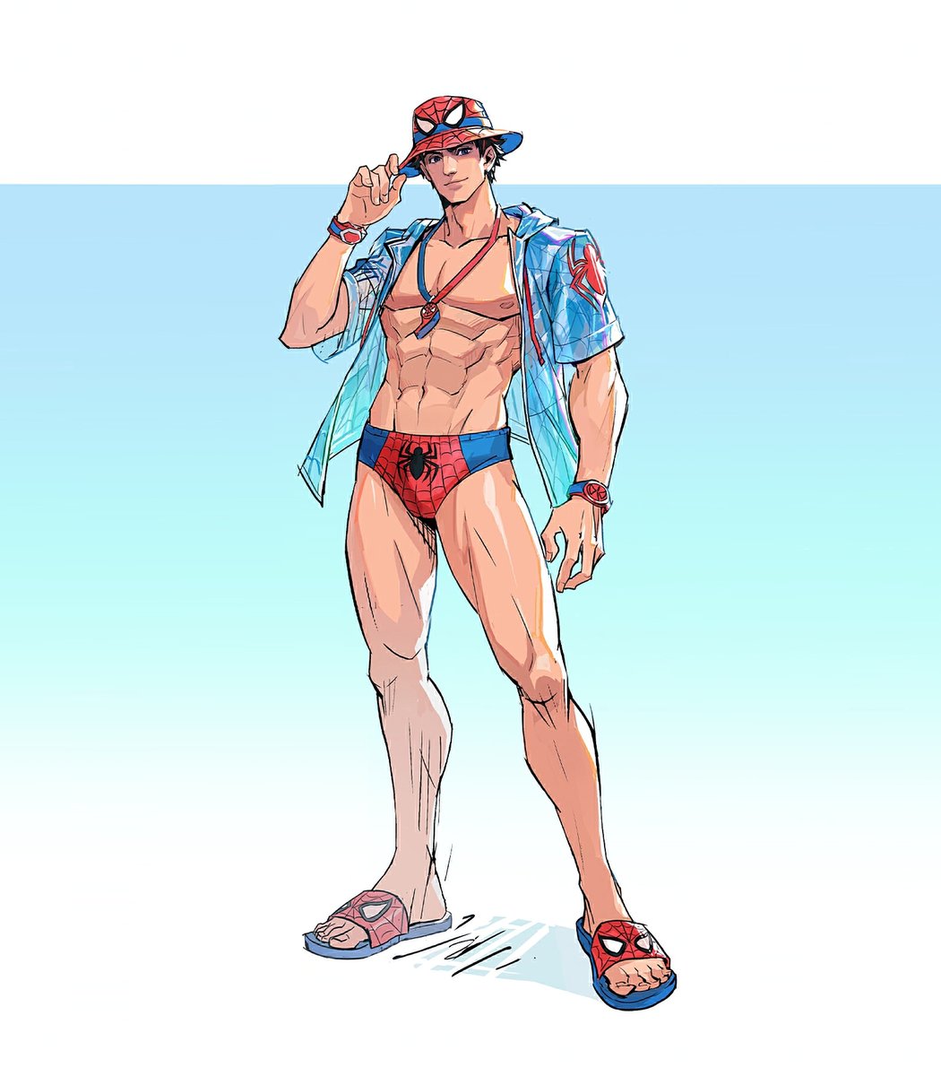 mmmmmmmmiller's tweet photo. ‼️ NEW: SPIDER-MAN SWIMSUIT SKIN

Today's Season 8.5 Dev Vision just gave us our first look at the Summer Festival swimsuit costume for Spider-Man, coming to #MarvelRivals as part of the new seasonal event starting Thursday, June 18th. https://t.co/Y68J7MvRn0