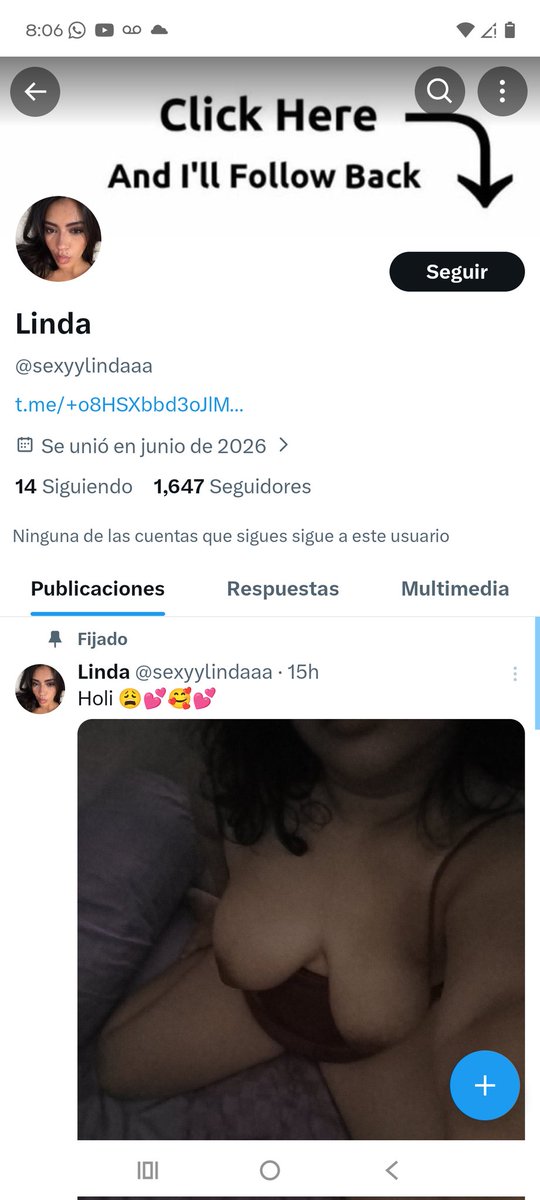 nu82274's tweet photo. Buen día quisiera reportar esta cuenta se está robando mis fotos 
Denuncienla !!! https://t.co/6blMPCOsU7