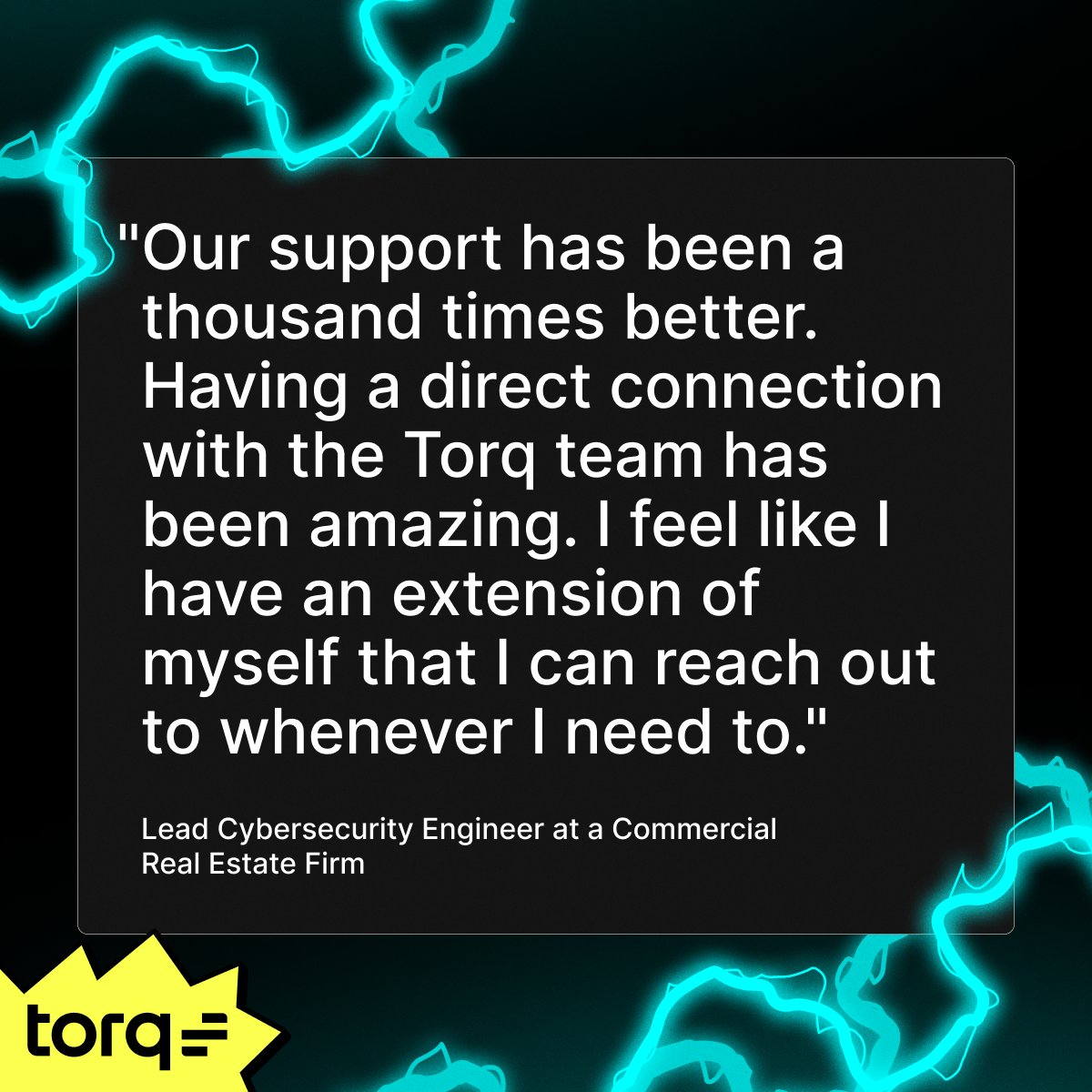 torq_io's tweet photo. In just one quarter on Torq, this commercial real estate firm was able to:
⏰ Save ~1,000 analyst hours
💻 Automate 3,000+ domains for compliance scanning
💸 Reach $120K in cost savings, targeting $600K annually
🤝 Gain support that feels like an extension of the team https://t.co/jPwQuTZiCo