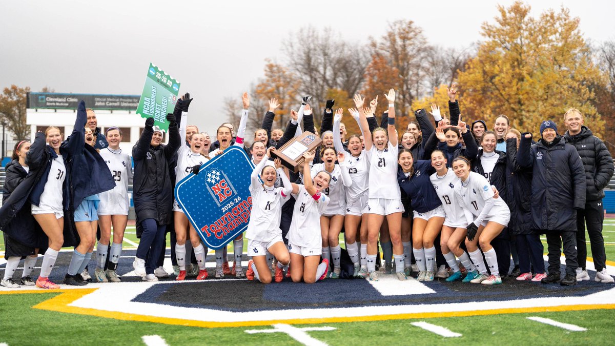JohnCarrollU's tweet photo. In John Carroll’s first year in the North Coast Athletic Conference, the Blue Streaks wasted no time making their mark, earning titles across seven sports. Congratulations to all of our student athletes, @jcusports let’s run it back next year 💙⚡️ https://t.co/cNW8yiffMQ