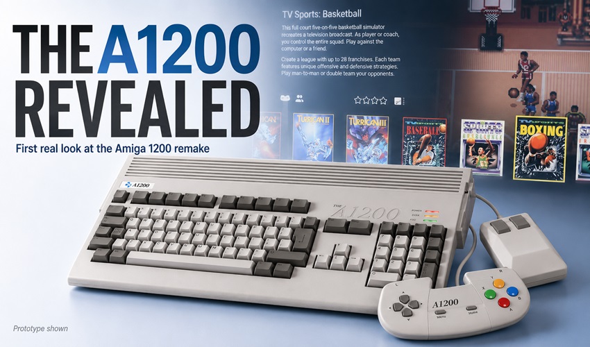 AmigamagazineGA's tweet photo. THEA1200 reveal gives first real look at the long-awaited Amiga 1200 remake https://t.co/jAjz6xwtpz #THEA1200 #Amiga1200 #Amiga #RetroGaming #Commodore https://t.co/TTQjCJYAfn