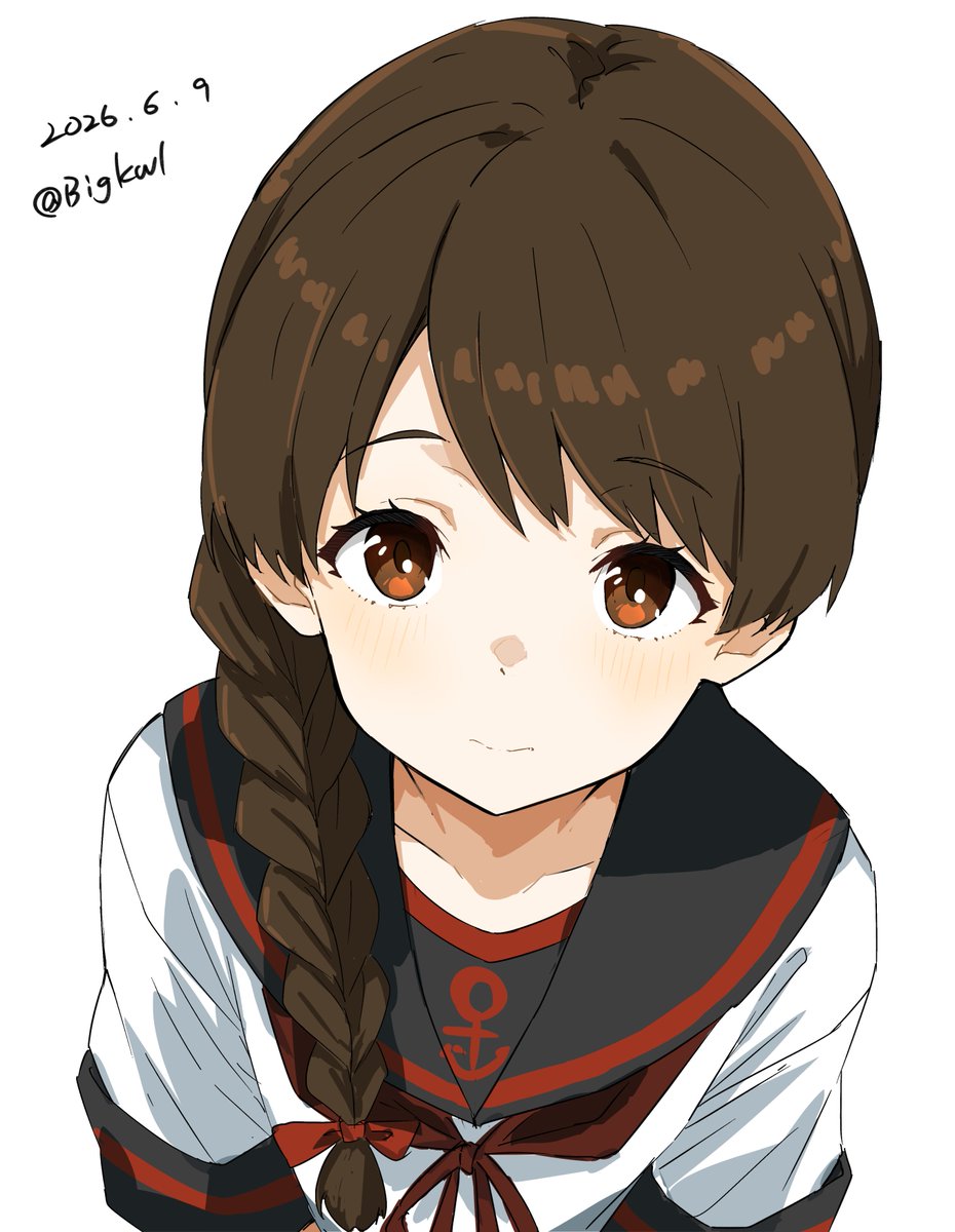 BigKwl's tweet photo. 浦波
#艦これ版深夜の真剣お絵描き60分一本勝負 
#艦これ版真剣お絵描き60分一本勝負_20260609 https://t.co/HlzBNKDpXF