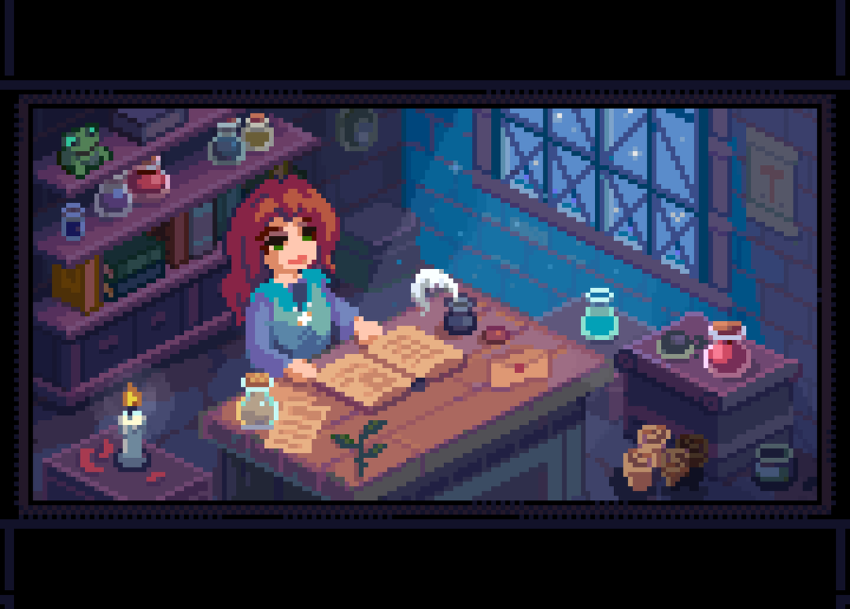 Veksell's tweet photo. Magical evening... #pixelart https://t.co/U2sULVwI1P