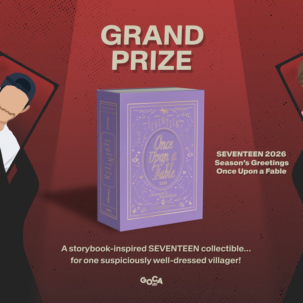 goingcaratph's tweet photo. 🚨OFFICIAL VILLAGE ANNOUNCEMENT🚨

GOCA: DON’T LIE: ONCE UPON A VILLAGE is opening its gates to SEVENTEEN Universe💎

From Gose characters to iconic eras, MVs, and CARATLAND chaos

Winner gets SVT 2026 Season’s Greetings: Once Upon a Fable📖✨
#GOCADontLie #GoingCaratPH #carat https://t.co/ihJp08sT7V