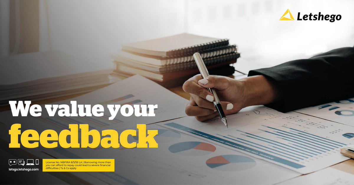letshegobw's tweet photo. Your feedback gives us a clear picture of what we are doing right and where we need to improve. Please take a few moments to complete our short survey. 

Click here to share your thoughts: https://t.co/XB4FJ48PbV https://t.co/zpPWsioSrM
