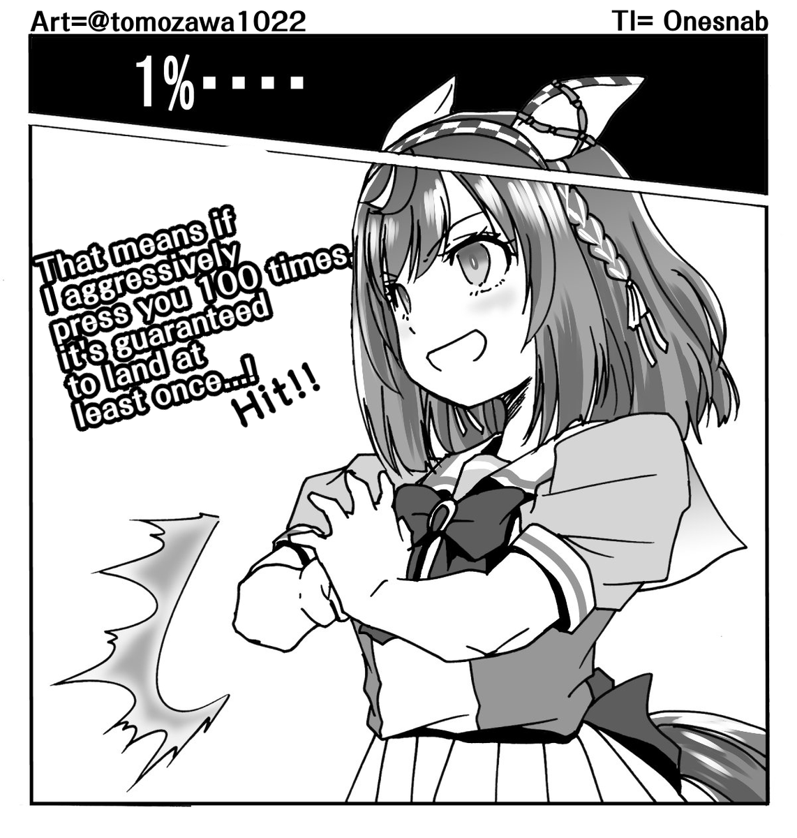 01s_nab23's tweet photo. Art by = @tomozawa1022 
TL:EN
"Buena Vista is (considerably... no, like seriously) confused"
#ウマ娘 #Umamusume #ウマ娘英訳 #UmaTranslations https://t.co/smXnF4lhqF