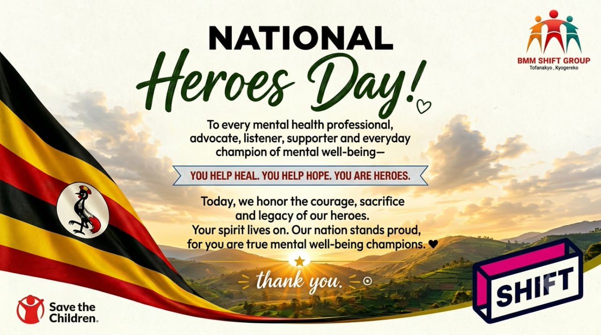 BMMShifters's tweet photo. Today we honor a legacy of solidarity,resilience and sacrifice. Heroism is not only just battles won but portrays in courage to face life's challenges, seeking help and supporting others in distress 

We're reminded to champion mental wellness for all
#HeroesDay2026
#MentalHealth https://t.co/mQDqpQTrvp