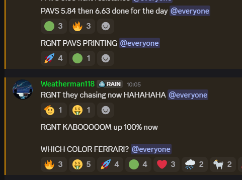 Weatherman118's tweet photo. $RGNT BUT HOW THEY ASK???

2.80 entries halt up at 6.55 up 130%🔥💸🎯 https://t.co/Fo7vliAz3V