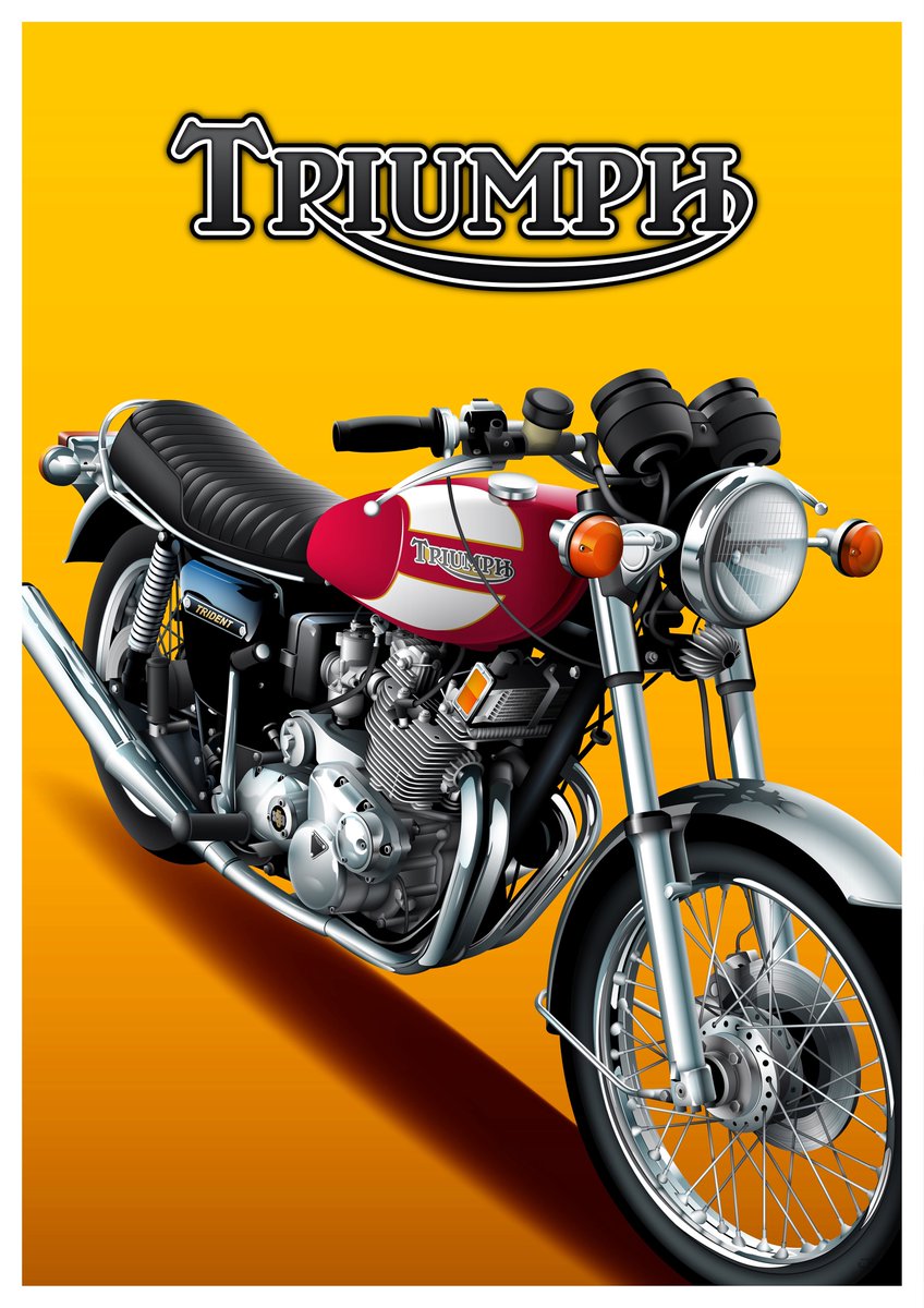 jezdrawspicture's tweet photo. It’s definitely time for a #Triumph #Triple #Tuesday. Thanks to @Bultosherpa158 for the idea #T160 #T150 #X75 https://t.co/quPZNflLUJ