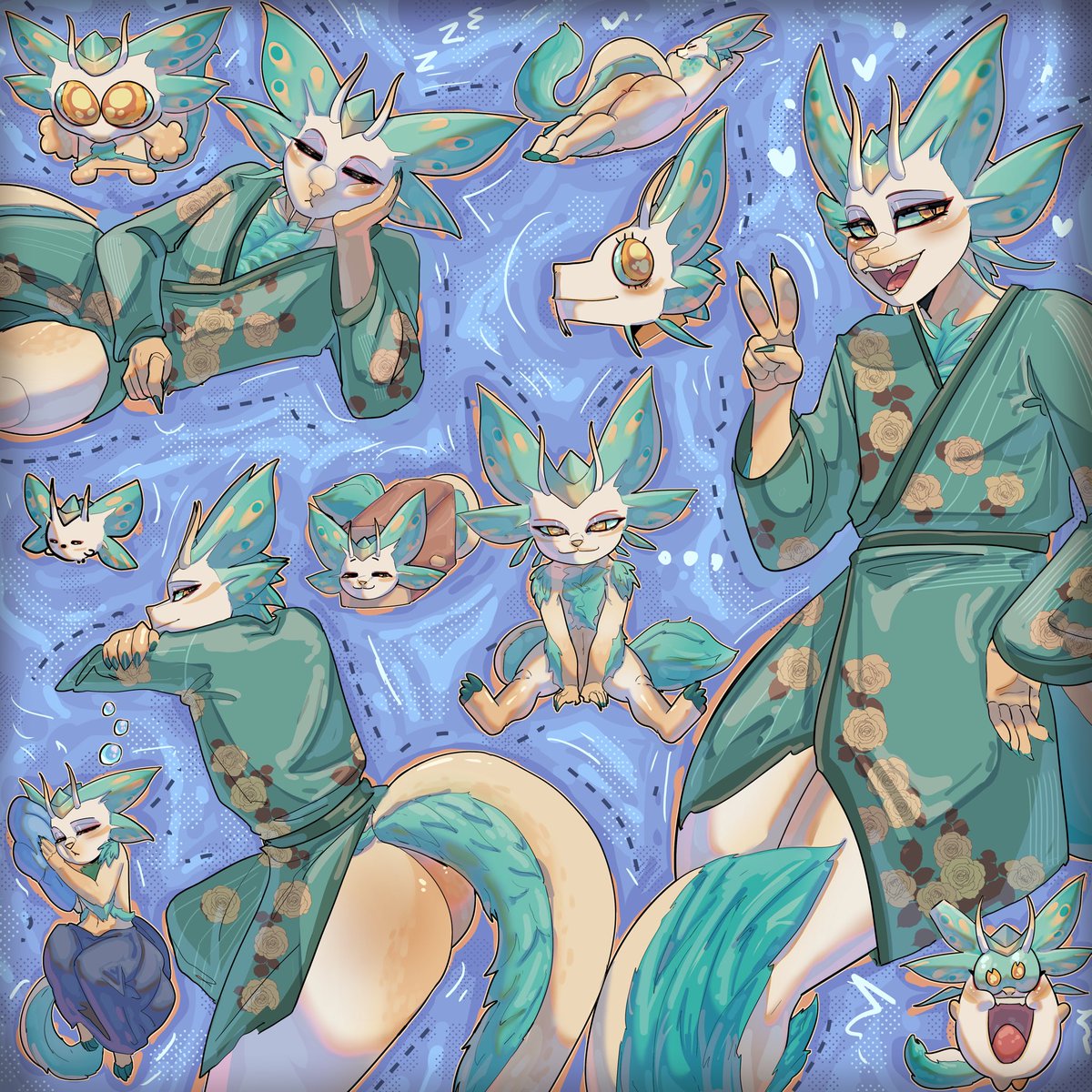 kolbygen's tweet photo. Figured I could share this too! A whole art page of my Mizu from @OldeNightmare 🫧 https://t.co/yP2hgoLRMl