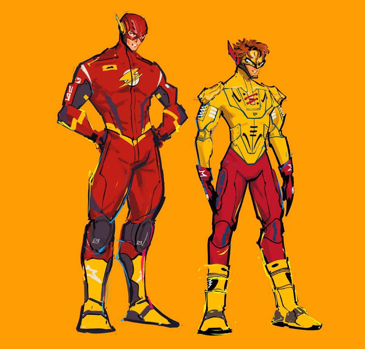 drawnandgo's tweet photo. Wally West joins the race! KID FLASH 01

#Flash #WallyWest #art https://t.co/0tcobiXWhq