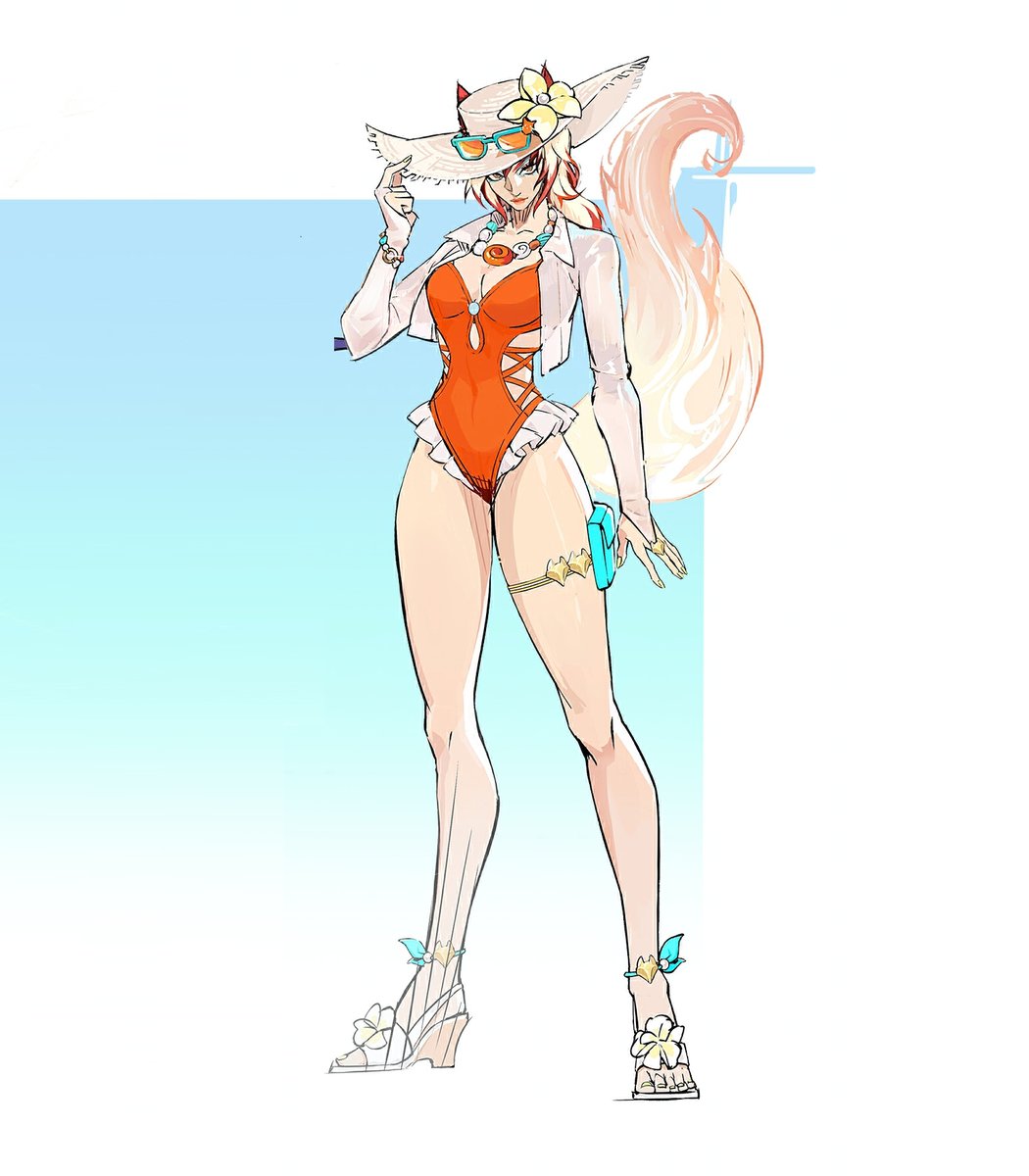 mmmmmmmmiller's tweet photo. ‼️ NEW: WHITE FOX SWIMSUIT SKIN

Today's Season 8.5 Dev Vision gave us our first look at an upcoming swimsuit costume for White Fox, headed to #MarvelRivals as part of the Summer Festival seasonal event. An exact release date has yet to be announced. https://t.co/KWu7fCtKZh