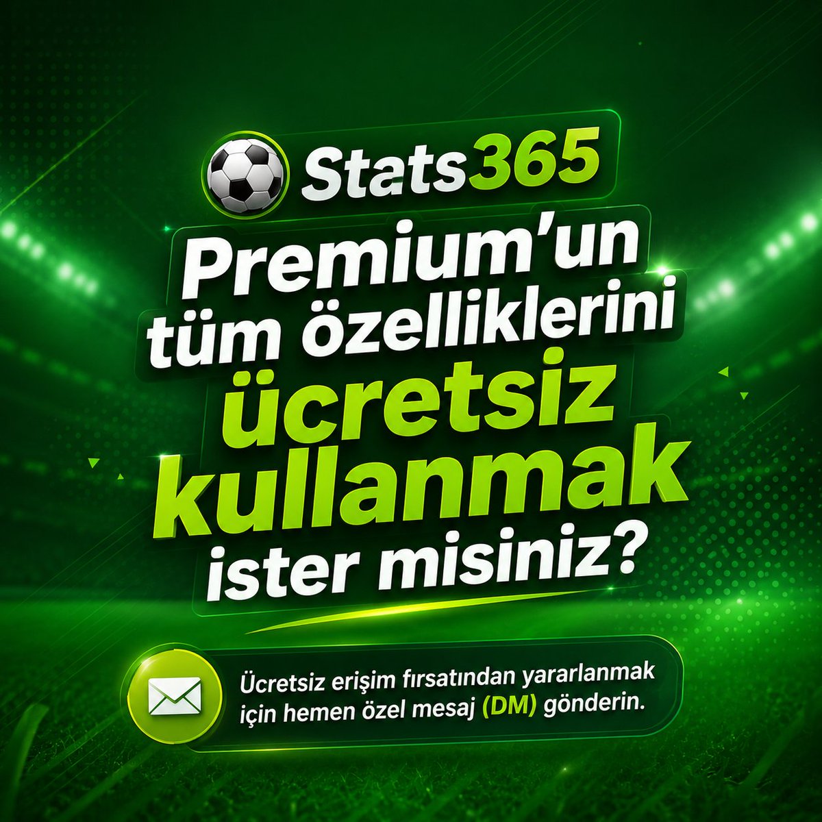 Stats365_TR's tweet photo. 🚀 Stats365 Premium'a ÜCRETSİZ erişim fırsatı!

⚽ Tüm premium özelliklerin kilidini açmak için hemen bize ulaşın.

📩 DM gönderin, detayları paylaşalım. https://t.co/3NXRDHIJgx