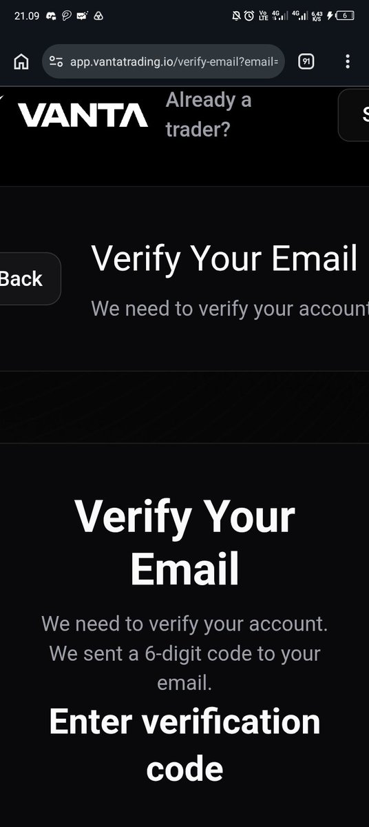 Irsydss's tweet photo. @VantaTrading @wallstreetbets why the verification code never appears https://t.co/OPPN2hszlA
