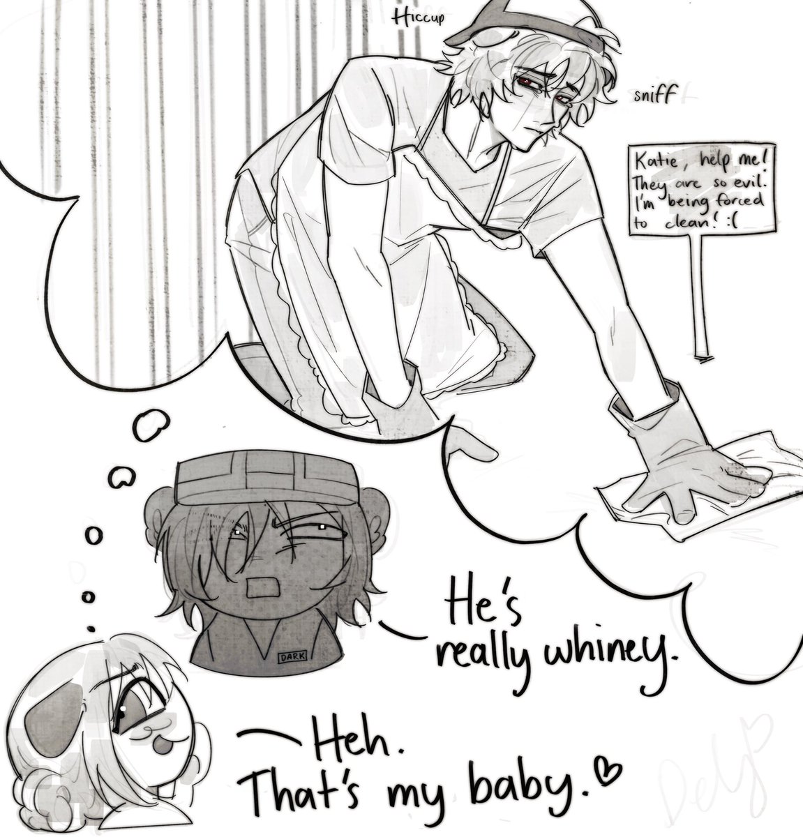 delphiniuumm's tweet photo. silly doodles from katie’s recent stream!! somebody please match my freak with dark worker

#qsmp2 #qsmpfanart #katieb #tomate #tomatosauce https://t.co/KJtHhpWfRw