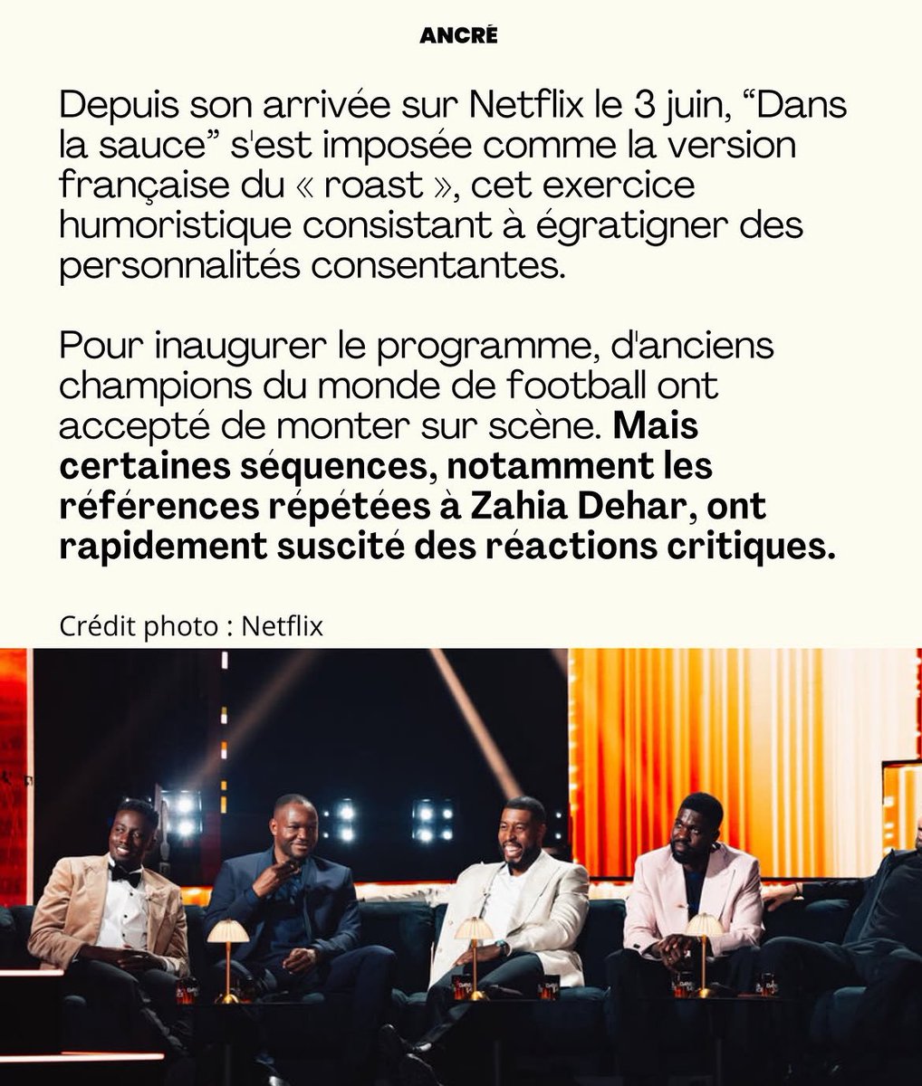 francesbean_'s tweet photo. à l’heure où le pays se mobilise pour lutter contre les crimes sexuels, netflix et saint sernin évoluent dans leur dimension parallèle et sortent des blagues sur zahia, victime mineure à l’époque des faits. tellement original. tellement percutant. https://t.co/2hesGH0SCs https://t.co/gzIAXHf3VG