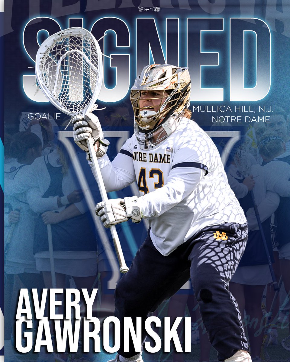 NovaWLax's tweet photo. Another New Jersey native is coming to the Main Line! #NovaNation, welcome Notre Dame transfer Avery Gawronski as our newest netminder. 

#GoNova https://t.co/mCgSwzU6uY