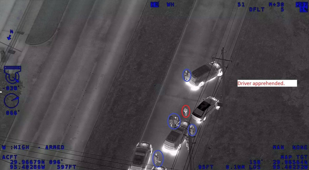 TxDPSSoutheast's tweet photo. ๐ฅAir Ops Tuesday๐ฅ
Eyes in the Sky. Partners on the ground. DPS Air Ops assisted Harris County during a pursuit , providing aerial support until the suspect crashed into a light pole. Driver arrested for DWI & evading. #AirOpsTuesday #DriveSober https://t.co/jf4w58MUl8