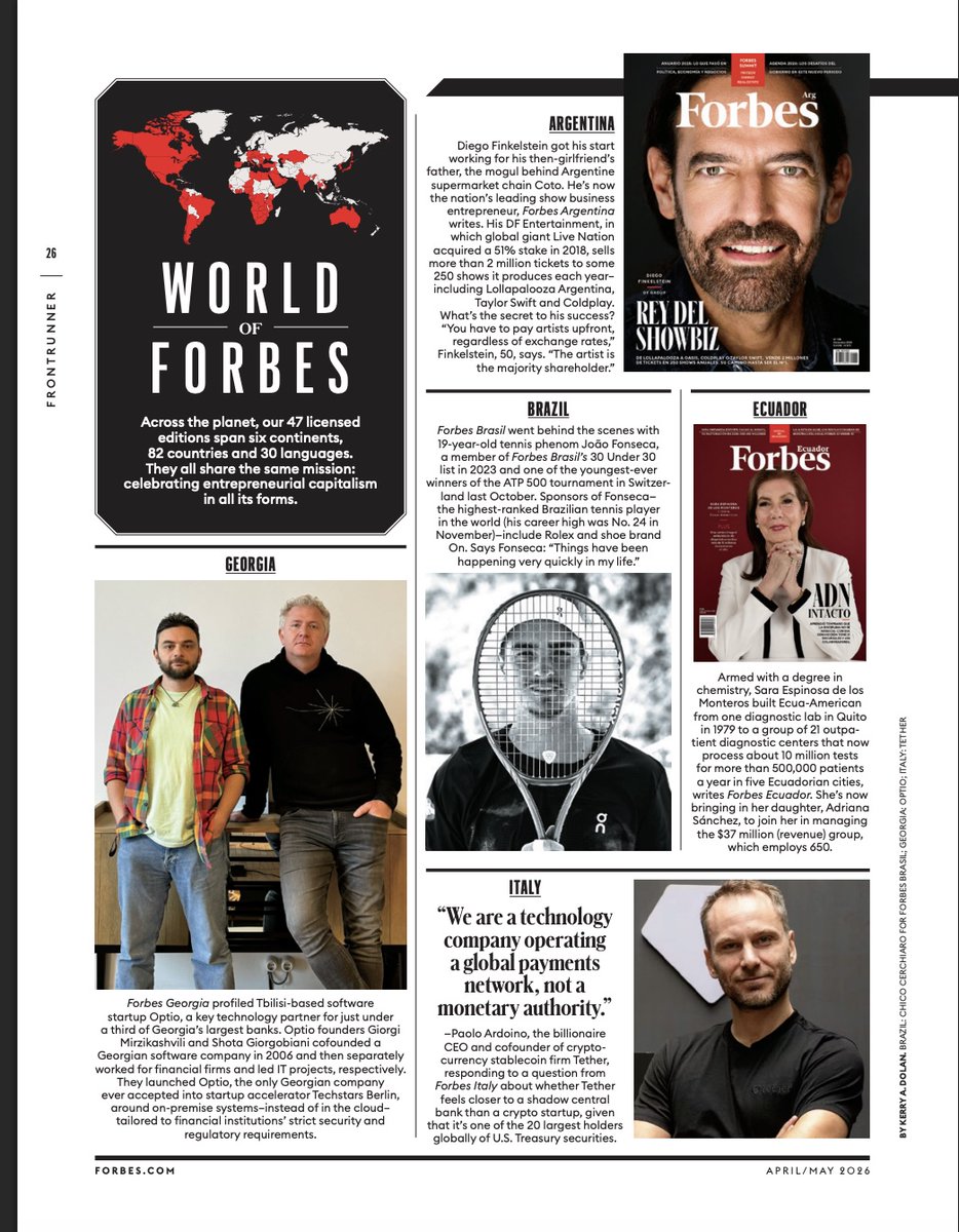 optioai's tweet photo. We have wonderful news to share🚀@Forbes international features @optioai alongside other exciting companies from around the world in their "World of Forbes" section✨
Huge thank you to everyone who made this happen: @KerryDolan , @forbesgeorgian  , @Forbes, and @AninaTepnadze  🥰 https://t.co/9iM3Ruk9i0