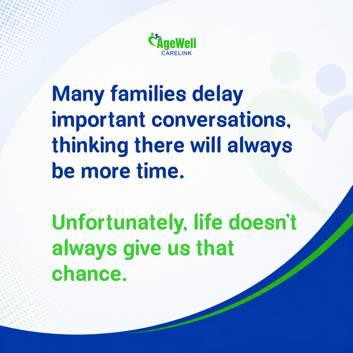 AgeWellCarelink's tweet photo. Don't wait until a loved one's health challenge becomes an emergency before taking action.
At AgeWell CareLink, we believe every senior deserves to age with dignity, comfort, and the right support system.

#AgeWellCareLink #ElderCare #SeniorCare #CareWithDignity #HealthyAging https://t.co/YhETDUKci4