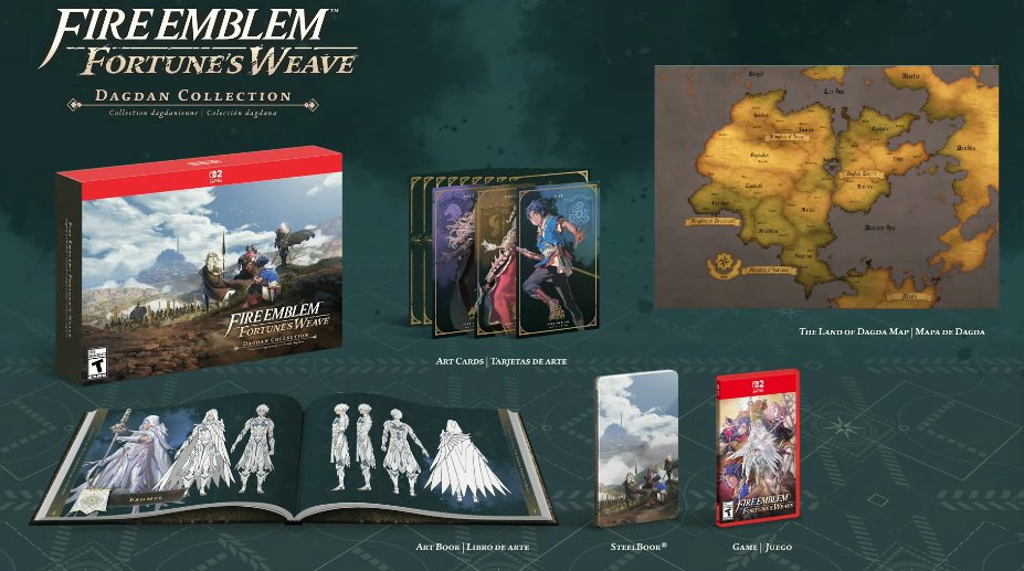 rodrigocoelhoc's tweet photo. Além disso, Fire Emblem: Fortune's Weave terá uma edição especial com artbook lindíssimo, além de outras coisas. Já sabe onde vai ter, no @Nintendo_Barato https://t.co/5LzcMbmdDk