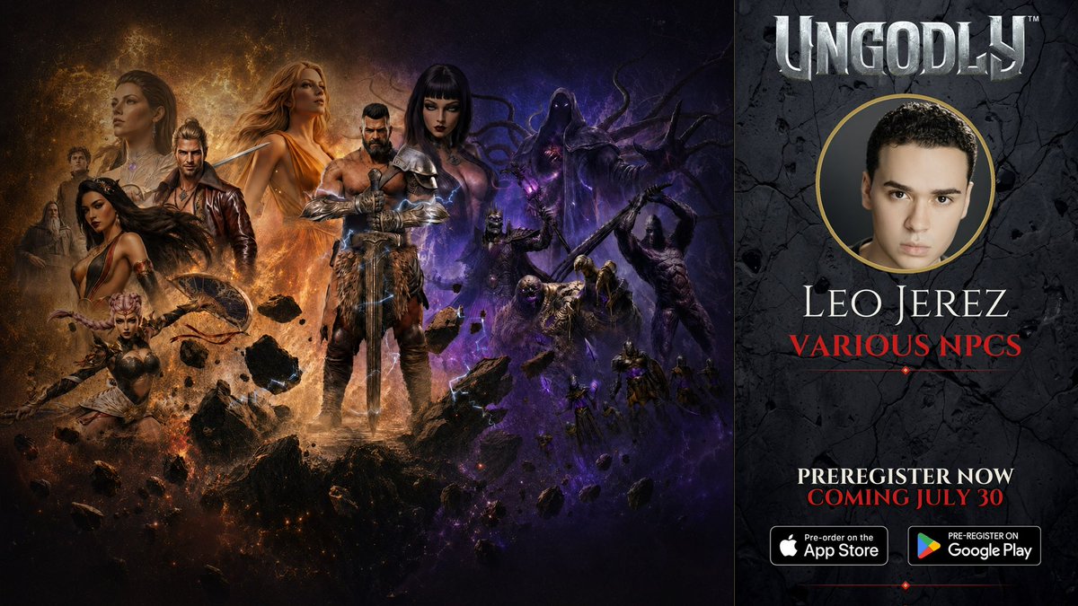 LeoJerezVO's tweet photo. Happy to have worked on the game "Ungodly" voicing NPC's!
Thanks to @AzraGames & @chris_dituri for the opportunity! When I saw the cast, I really felt like wow I've made it a pretty long way to be in the company of this many talent!
#Ungodly #AzraGames #voiceactor #voiceacting https://t.co/vHa1PfYsAm