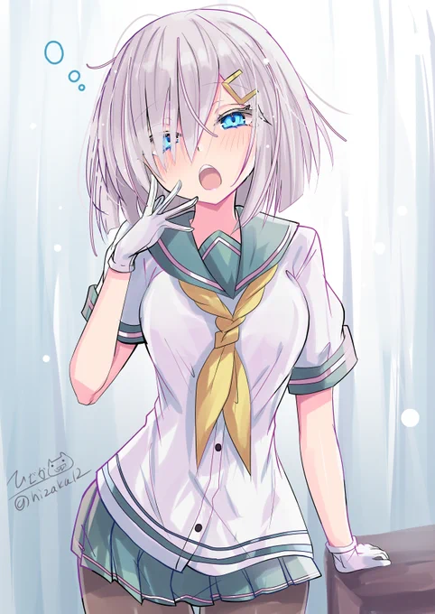 「ふわ～」あくびの浜風 #艦これ版深夜の真剣お絵描き60分一本勝負 #艦これ版真剣お絵描き60分一本勝負_20260603