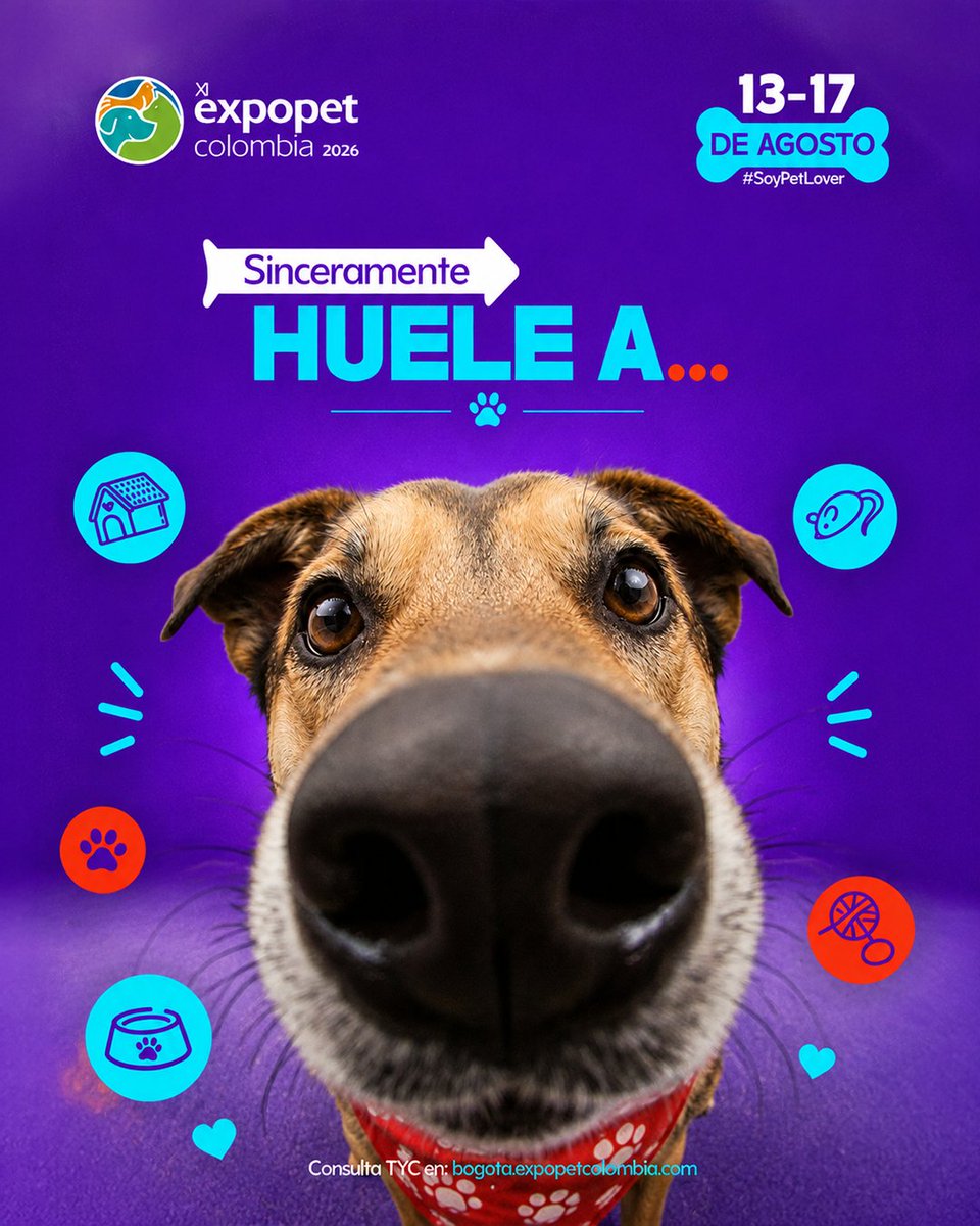 ExpopetCol's tweet photo. ¿Pedías una señal? Aquí está 😌

Expopet Bogotá es el parche perfecto para venir con tus peludos, amigos o familia 🐶🐱

Compra ya tus entradas en: https://t.co/zE7akTC0eJ

Consulta TYC en: https://t.co/zE7akTC0eJ

#Expopet2026 #ExpopetColombia #Corferias https://t.co/omAtPw23uh