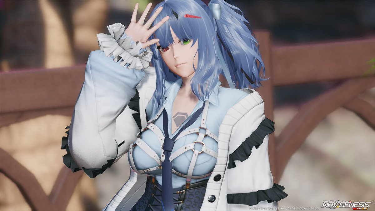 960Kouyou's tweet photo. #メンテの日なのでssを貼る 
#メンテの日なのでSS貼る 
#PSO2NGS
今回は、コラボ衣装で組み合わせてみました。
(NGSももう5周年なのか・・・) https://t.co/Ih7J1Wf2E8